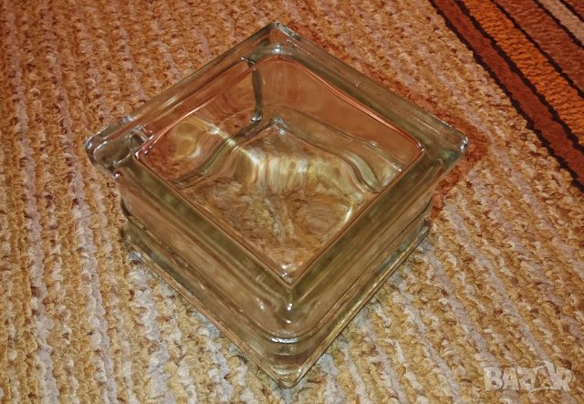 Стъклена тухла - W. Germany , снимка 2 - Антикварни и старинни предмети - 40007648