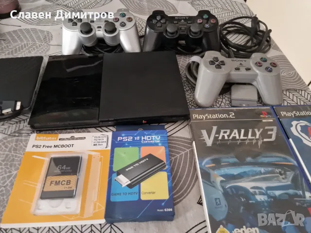 Playstation 2 с 240 игри Playstation 1 и Playstation 2 