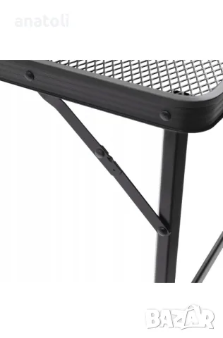Метална сгъваема маса за градина или туризъм, 90x60x66 см, регулируема черна чисто нова от Германия , снимка 6 - Маси - 49660299