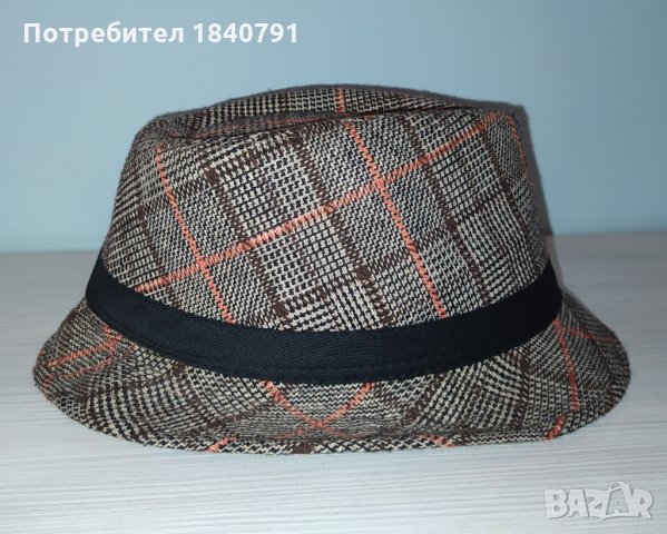 Карирана шапка тип Трилби , снимка 4 - Шапки - 31632046