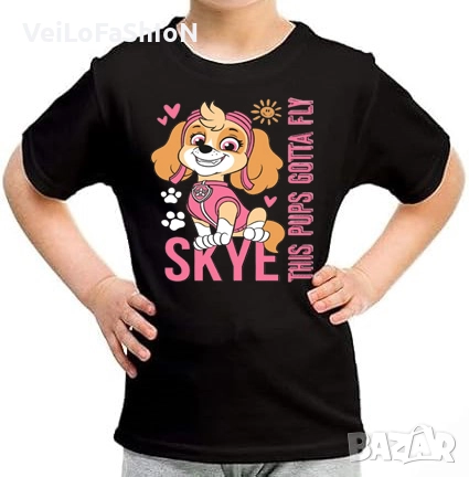 Нова детска тениска със Скай от Пес Патрул (Skye - Paw Patrol), снимка 6 - Детски тениски и потници - 52163147