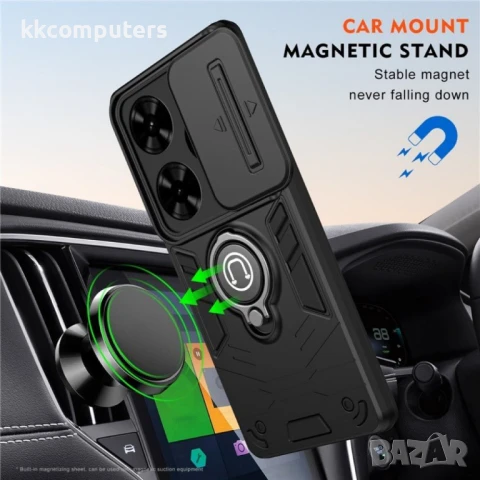 TECNO Spark Go 2024 4G / Spark 20 / Spark 20C / Pop 8 Удароустойчив Ring Holder2/PC+TPU Калъф и Прот, снимка 7 - Калъфи, кейсове - 50952275