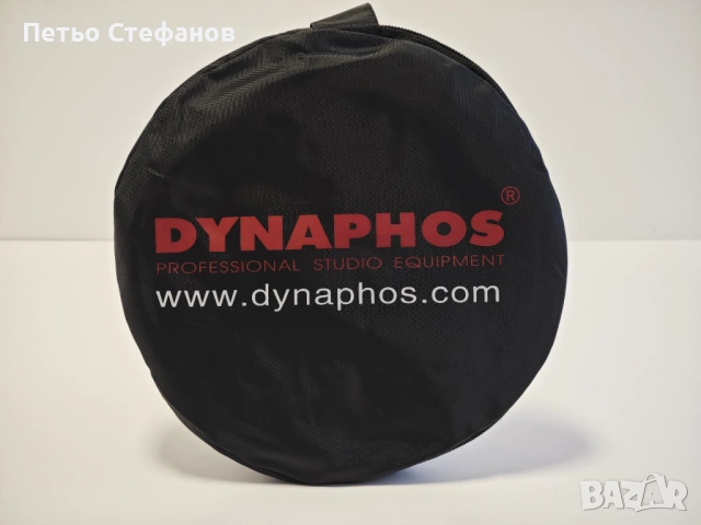 Отражателен диск 2 в 1 56 см сребристо/бяло, снимка 3 - Чанти, стативи, аксесоари - 53329850