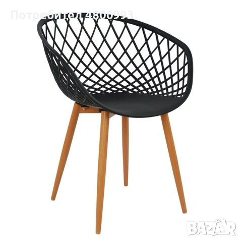 ARIADNE - Стол метални крака, седалка от полипропилен - за хотели, летни градини, снимка 2 - Столове - 54238901