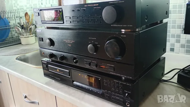 ОБЩА ЦЕНА SONY уредба усилвател тунер сд плеър цд плеар cd player tuner amp сони система, снимка 2 - Аудиосистеми - 56080988