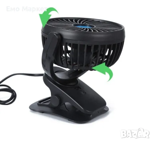 Мини портативен вентилатор със стойка за кола или бюро, снимка 9 - Други стоки за дома - 49105864