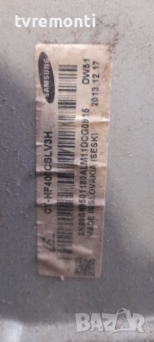 Main Board Bn41-01958B Bn94-07094M For Samsung Ue40F6400Ak Tv Scr: Cy-Hf400Cslv3, снимка 6 - Части и Платки - 36730451