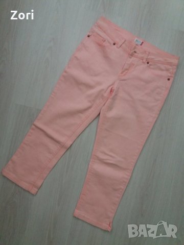 Дънки в цвят сьомга със 7/8 дължина на крачола , снимка 1