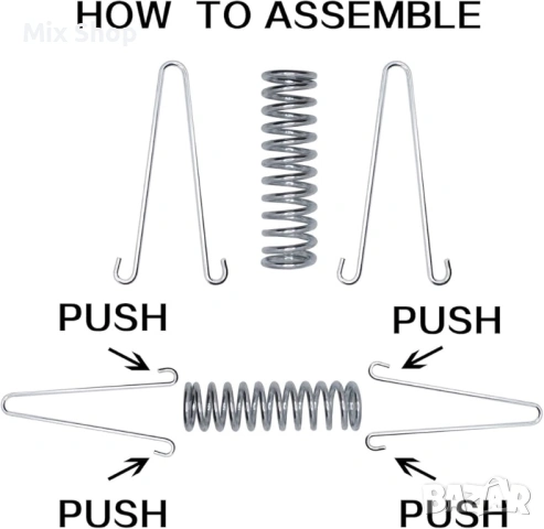 Нов комплект Амортисьори от неръждаема стомана (4 броя), снимка 3 - Други стоки за дома - 54068450
