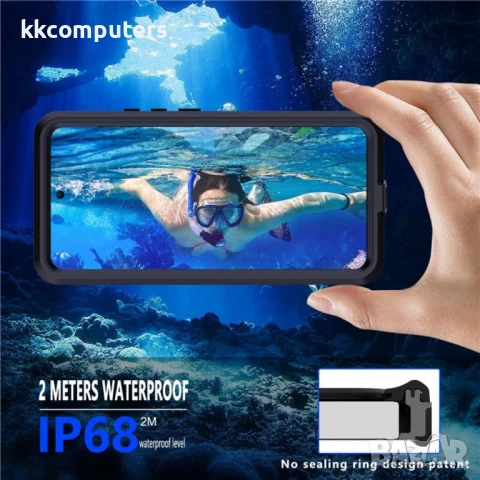 Xiaomi Redmi Note 14 Pro 5G REDPEPPER Водоустойчив / Удароустойчив Калъф + Скрийн Протектор – Черен,, снимка 4 - Калъфи, кейсове - 50904585