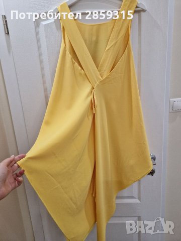 Lucy Fashion - Елегантна Дамска лятна жълта туника, снимка 6 - Туники - 37175843
