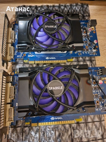 2бр. GTS 450 1GB GDDR5 SPARKLE за SLI  - ретро гейминг, снимка 6 - Видеокарти - 51690834