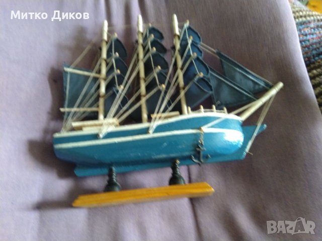 Белем Синеморец крайбрежно корабче ръчно правено Н-22см и размер 23х4см, снимка 7 - Декорация за дома - 40581273