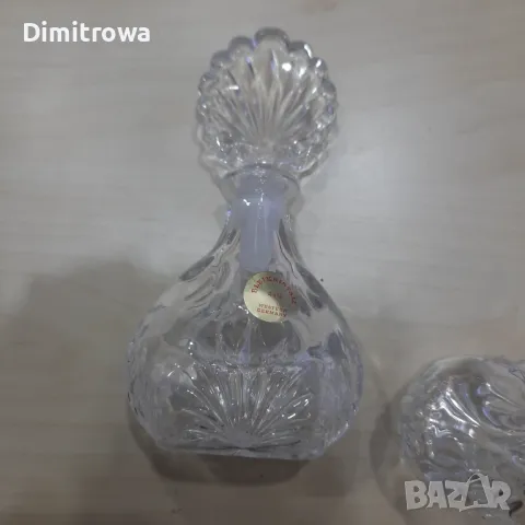 Оловен кристал винтидж парфюмни шишенца, снимка 7 - Антикварни и старинни предмети - 47934292