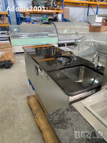 Двойна мивка с гранитен плот 200см, снимка 2 - Обзавеждане за заведение - 47703939