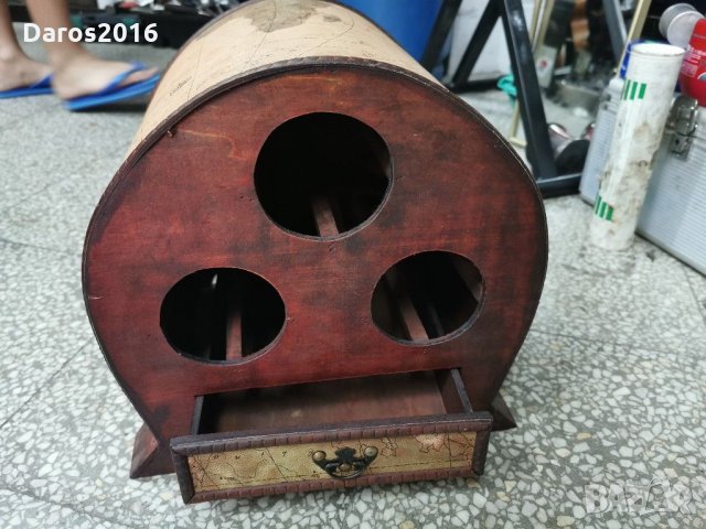 Страхотна дървена стойка/поставка за вино, снимка 6 - Други - 30007054