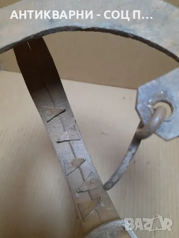 Соц Стар Ръчно Кован Капан Клюса За Животни., снимка 8 - Антикварни и старинни предмети - 48744586