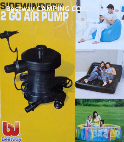  Електрическа помпа  на 12 V за надуваеми  изделия - лодки, матраци, дюшеци и д-р., снимка 2 - Надуваеми легла - 44619834