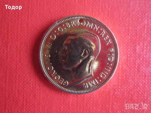 Позлатен медальон монета 1937 в кутия , снимка 4 - Колиета, медальони, синджири - 29078155