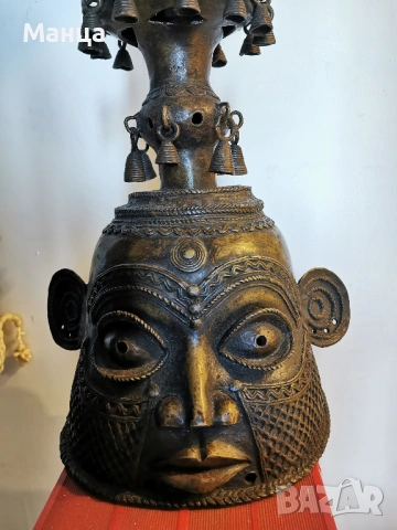 Автентична Африканска статуетка от Дахомей, снимка 2 - Антикварни и старинни предмети - 54312684
