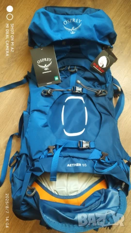 Osprey Aether 55 Deep Water Blue , снимка 3 - Раници - 39351837