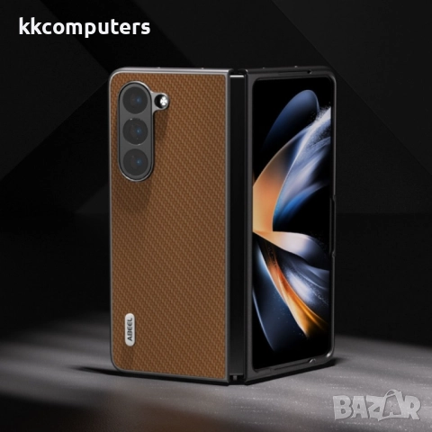 Samsung Galaxy Z Fold6 Удароустойчив ABEEL Carbon Fiber Калъф и Протектор, снимка 3 - Калъфи, кейсове - 51955600