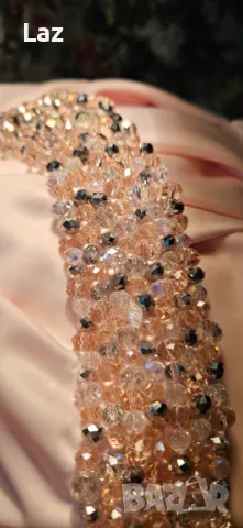 официална луксозна розова рокля с камъни, снимка 4 - Рокли - 48381816