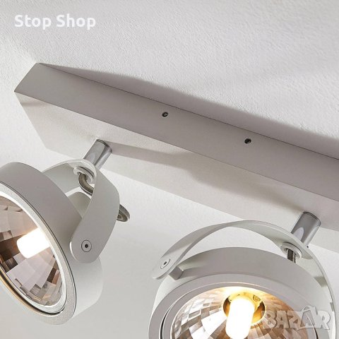 Прожектор Arcchio 'Lieven' (модерен) в бял алуминий за кухня (2 крушки, G9) - таванно осветление, та, снимка 5 - Лампиони - 42231709