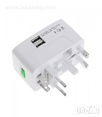 УНИВЕРСАЛЕН ТУРИСТИЧЕСКИ АДАПТЕР - ПРЕХОДНИК КЪМ AU/UK/US/EU СТАНДАРТИ - код 0134, снимка 12 - Ключове, контакти, щепсели - 34089933