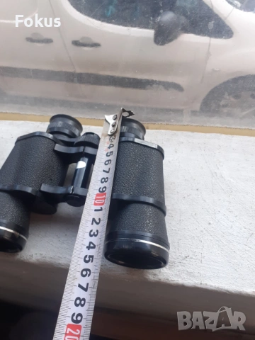 Стар голям качествен бинокъл Polar 8/40 с калъф, снимка 5 - Антикварни и старинни предмети - 53339697