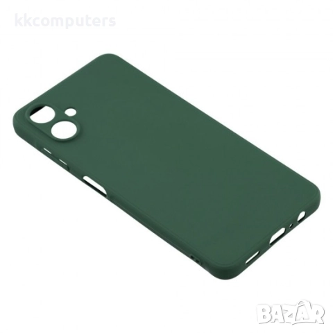 Силиконов кейс iPaky матиран, За Samsung Galaxy A07, Тъмнозелен и Протектор, снимка 2 - Калъфи, кейсове - 51921933