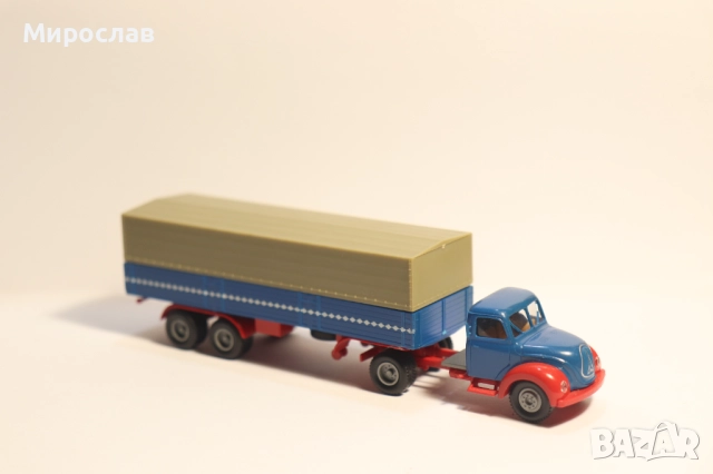BREKINA H0 1/87 MAGIRUS TIR КАМИОН МОДЕЛ, снимка 4 - Колекции - 52528954