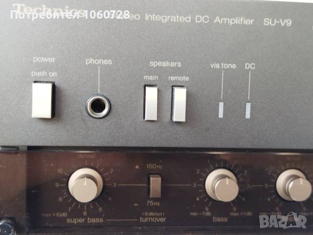 Усилвател Technics SU-V9, снимка 5 - Ресийвъри, усилватели, смесителни пултове - 54248334