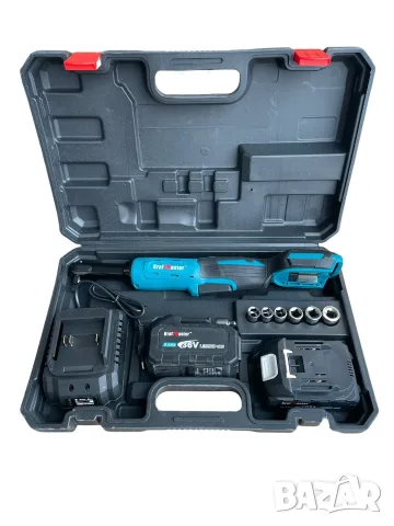 Акумулаторна тресчотка KraftMaster 36V 8Ah - комплект с 2 батерии и зарядно