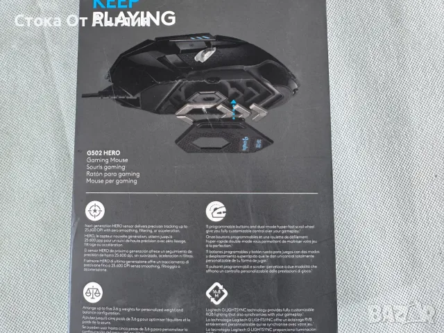 Мишка  - Logitech G 502 Hero, снимка 6 - Клавиатури и мишки - 53810920