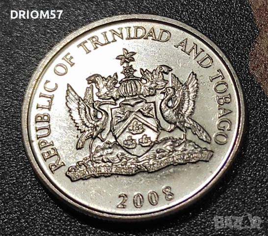 Монета Тринидад и Тобаго(aUNC) - 1 бр. [2008], снимка 2 - Нумизматика и бонистика - 52302833