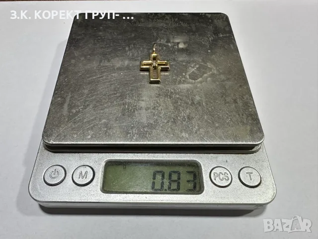  Златен кръст 14К – 0,83 г, снимка 2 - Колиета, медальони, синджири - 56167566