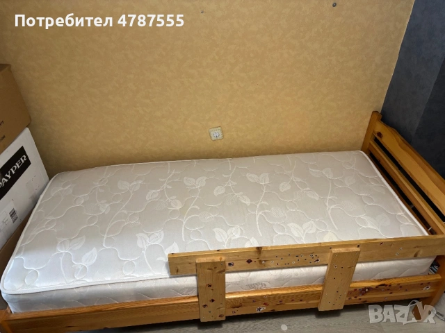 Дървено легло , снимка 2 - Спални и легла - 54091068