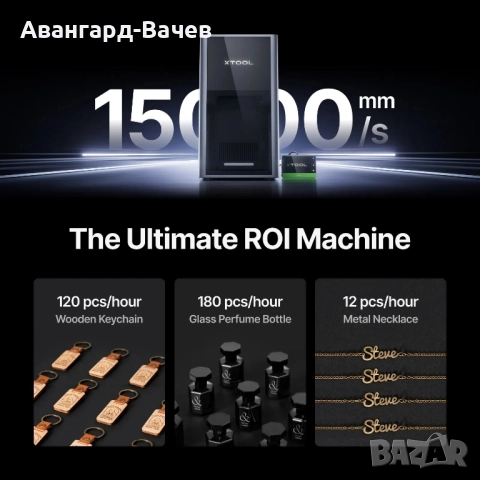 xtool F2 Ultra 60W фибер лазер и 40W диоден лазер , снимка 3 - Друга електроника - 51640013