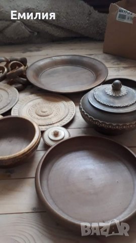 Ръчно правени дървени чинии и купи, снимка 15 - Декорация за дома - 40100108