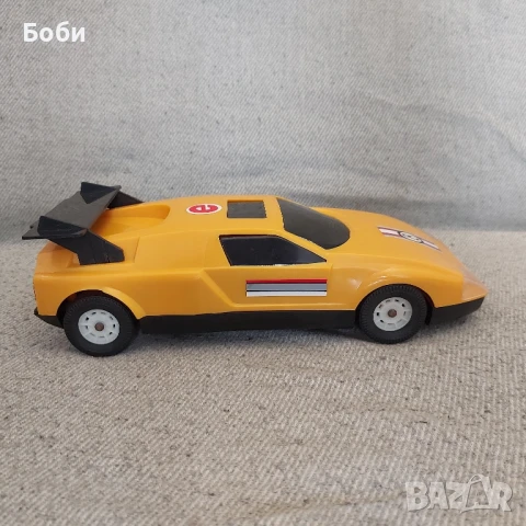 Стара Рядка Българска Соц Пластмасова Играчка на Батерии Кола Мерцедес C111, снимка 7 - Колекции - 51217025