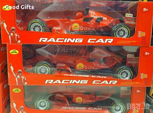 Състезателна кола Формула F1 , червена , звук и светлина, снимка 2 - Коли, камиони, мотори, писти - 39142718
