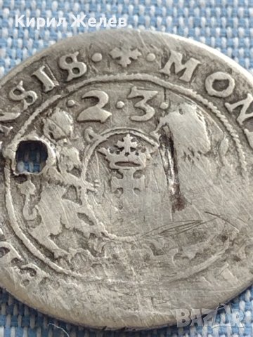Сребърна монета 16 гроша 1623г. Сигизмунд трети Данциг 5184, снимка 7 - Нумизматика и бонистика - 42891117