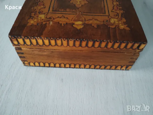 Дървена кутия стара. , снимка 5 - Декорация за дома - 49233773