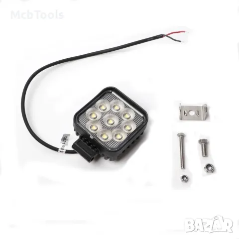 LED Халоген / работна лампа 27W 12/24V, снимка 2 - Аксесоари и консумативи - 47401753