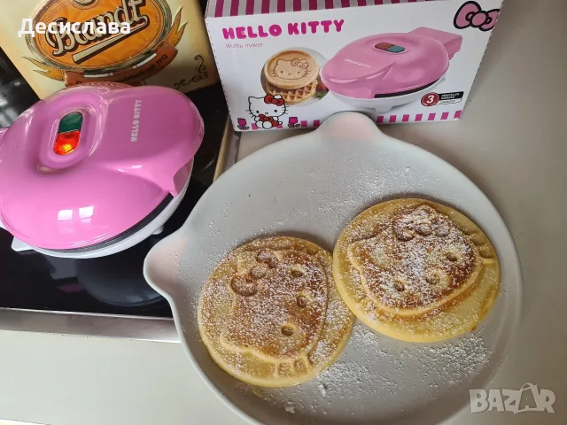 Гофретник Hello Kitty, снимка 2 - Гофретници - 56441618