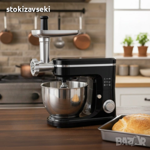 Кухненски робот Michelino 3в1: Планетарен миксер, блендер и месомелачка за лесно и бързо готвене, снимка 5 - Други - 54114131