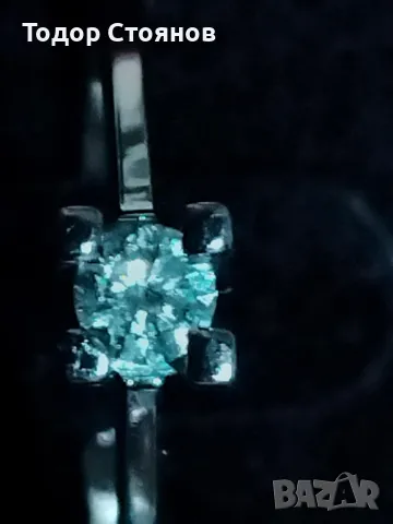 Класически пръстен с диамант, снимка 11 - Пръстени - 48135424