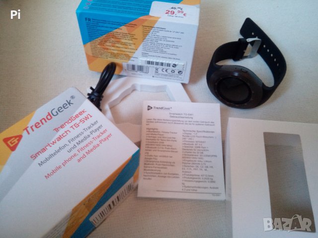 Смарт часовник и GSM TrendGeek TG-SW1 Smartwatch + 4X Смарт гривни, снимка 3 - Други - 29681776