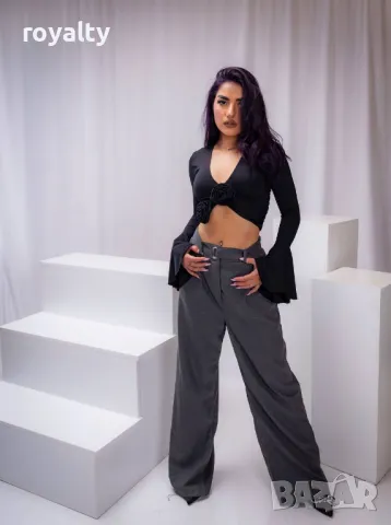 Сив дамски панталон , снимка 2 - Спортни екипи - 49702895